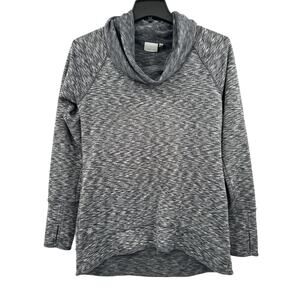 Athleta womens grey cowl neck sweater size M